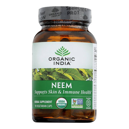 Organic India Usa Whole Herb Supplement, Neem - 1 Each - 90 VCAP