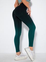 Women's Seamless Gradient Slim Body Quick-drying Sexy Peach Hip Sports Fitness Pants