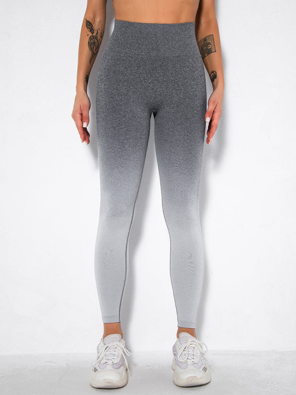 Women's Seamless Gradient Slim Body Quick-drying Sexy Peach Hip Sports Fitness Pants